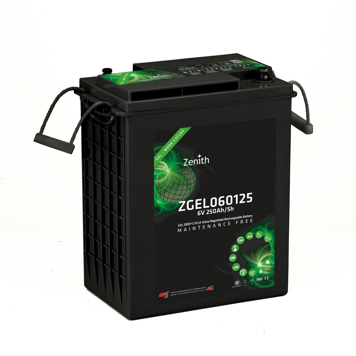Batteria auto Zenith Deep Cicle ZGEL060125 GEL 6V 250Ah